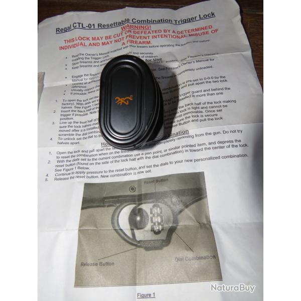 Verrou de pontet BROWNING  code