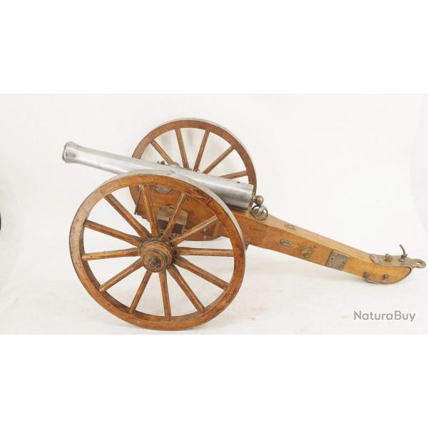 MAQUETTE CANON D'ARTILLERIE MINIATURE JUKAR-EIBAR MODELE 1853 CALIBRE 120MM POUDRE NOIRE - ESPAGNE X