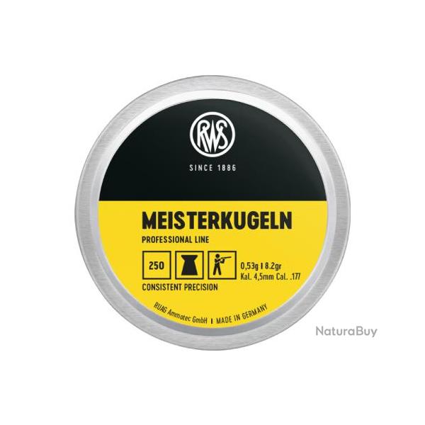 PLOMB RWS 4.5 M-M MEISTERKUGEN 0.53 CARABINE