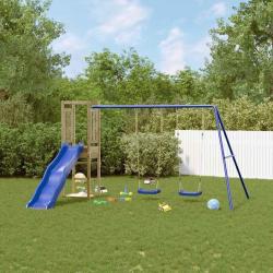 Aire de jeux d'ext&eacute;rieur bois de pin impr&eacute;gn&eacute;