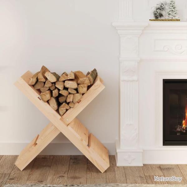 Porte-b�ches 47x39,5x48 cm Bois massif de pin alsavelo