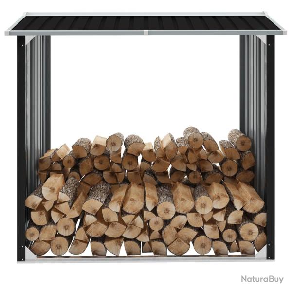 Abri de stockage � bois Acier galvanis� 172x91x154cm Anthracite