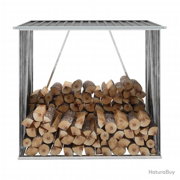 Abri de stockage � bois Acier galvanis� 163x83x154cm Anthracite