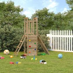 Aire de jeux d'ext&eacute;rieur bois de pin impr&eacute;gn&eacute;