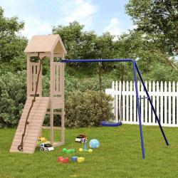 Aire de jeux d'ext&eacute;rieur bois de pin massif