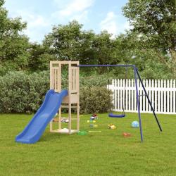 Aire de jeux d'ext&eacute;rieur bois de pin impr&eacute;gn&eacute;