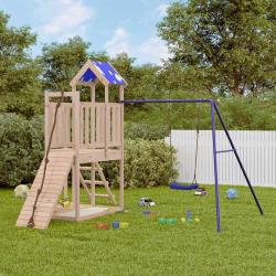 Aire de jeux d'ext&eacute;rieur bois de pin massif