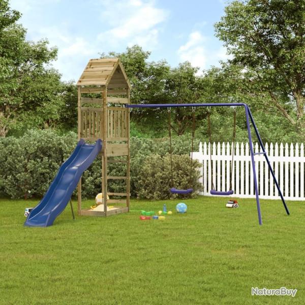 Aire de jeux d'ext�rieur bois de pin impr�gn�
