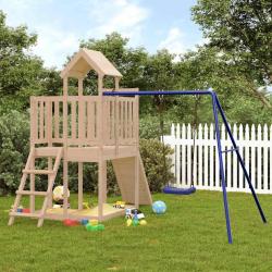 Aire de jeux d'ext&eacute;rieur bois de pin massif
