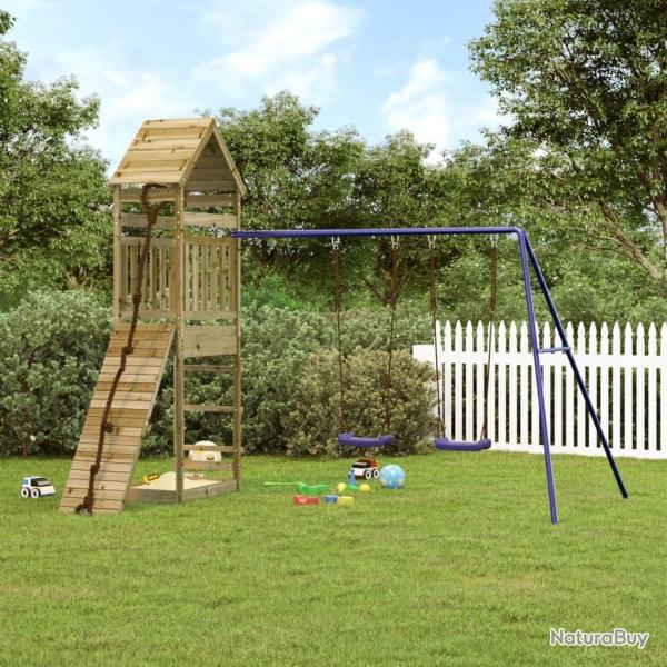 Aire de jeux d'ext�rieur bois de pin impr�gn�