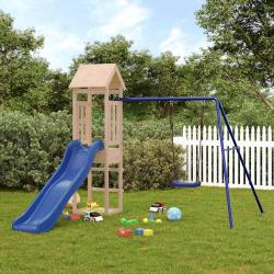 Aire de jeux d'ext&eacute;rieur bois de pin massif