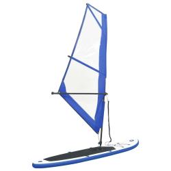 planche SUP gonflable avec voile Bleu et blanc