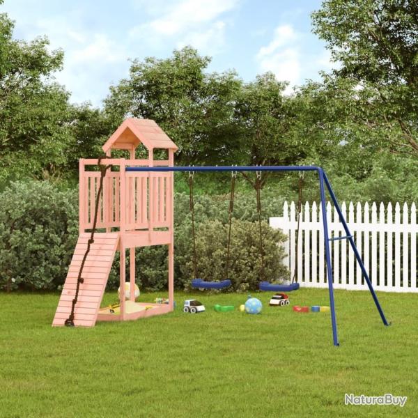 Aire de jeux d'extrieur bois massif de douglas alsavelo