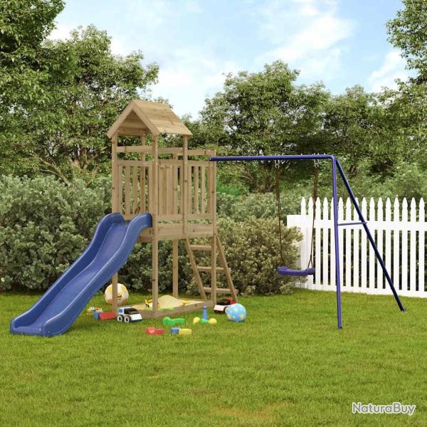Aire de jeux d'ext�rieur bois de pin impr�gn� alsavelo