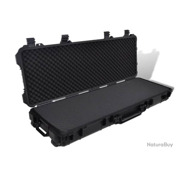 Mallette de transport �tanche pour armes � feu - 114 x 42 x 15 cm - Noir - Protection et confort