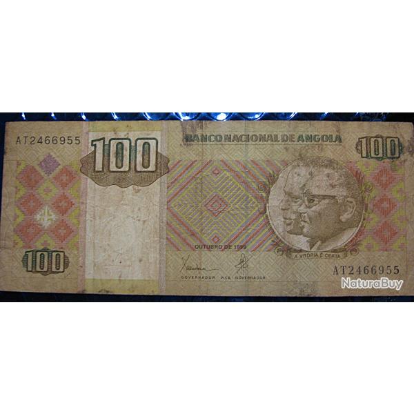 Angola  billet de 100 kwanzas banco de Angola 1999 tb