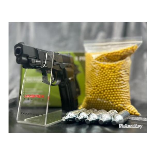 PACK PR�T A TIRER PISTOLET 6MM BERSA THUNDER 9 PRO CO2