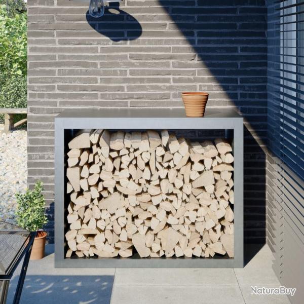 Portant de bois de chauffage 100x40x80 cm acier galvanis�