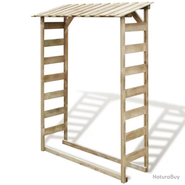 Abri de stockage du bois de chauffage 150x44x176 cm Pin impr�gn�