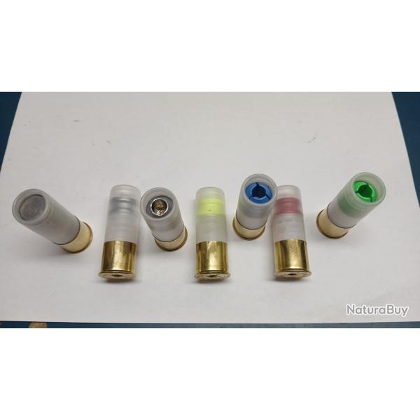 12 CARTOUCHES POUR COLLECTION CALIBRE 12