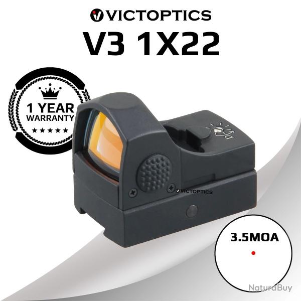 Victoptics - V3 1x22 3.5MOA taille de point 60 Minutes arrt automatique RAIL 21MM