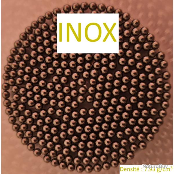 INOX en #2 / 2000gr / Diam�tre 3.75mm / Billes de substituts / Densit� : 7.93 g/cm3