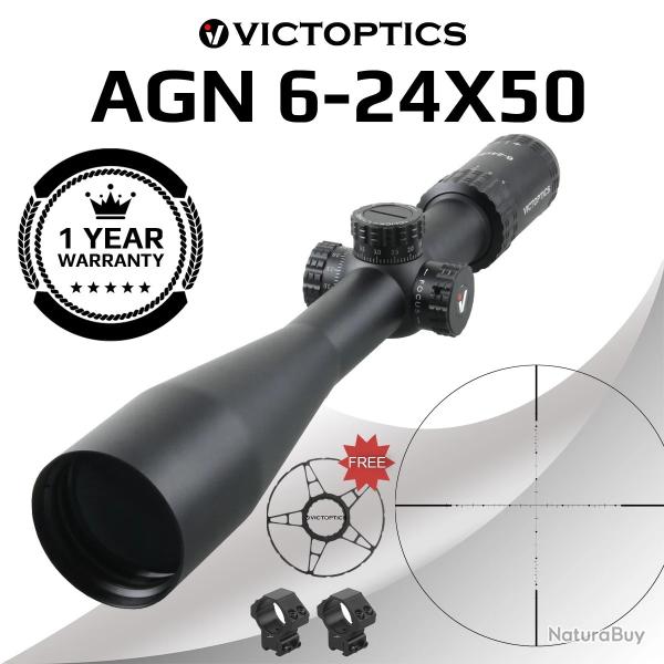 VictOptics-S4 6-24X50 MDL porte optique de chasse 30mm Tube 1/10 MIL LIVRAISON GRATUITE !!