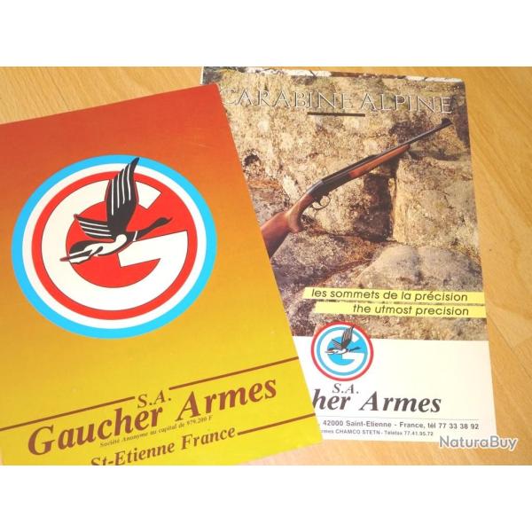 documentations armes GAUCHER ALPINE GAUCHER ARDENNES GAUCHER GR....- VENDU PAR JEPERCUTE (GE154)