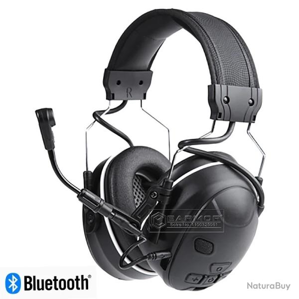 Casque Protection Auditive Bluetooth  C51 NRR26 R�duction de Bruit Communication sans Fil Noir