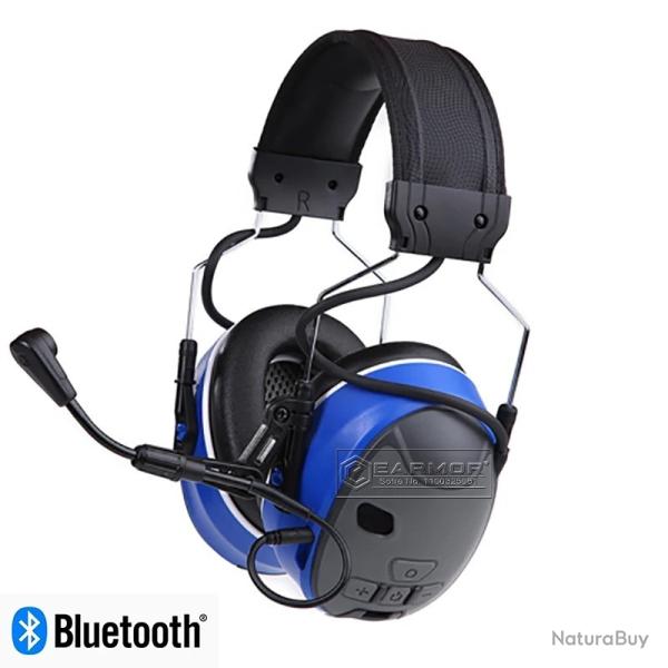 Casque Protection Auditive Bluetooth  C51 NRR26 R�duction de Bruit Communication sans Fil Bleu