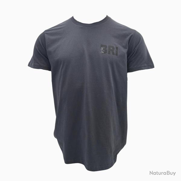T shirt BRI classique Gris fonc Noir Gris