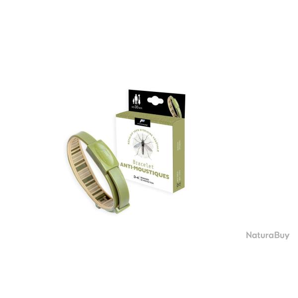 Bracelets anti-moustiques Pharmavoyage Kaki