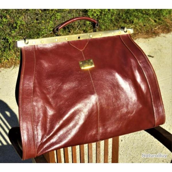 SAC CUIR CHASSE DILIGENCE COGNAC DESTOCKAGE FABRICANT FRANCAIS