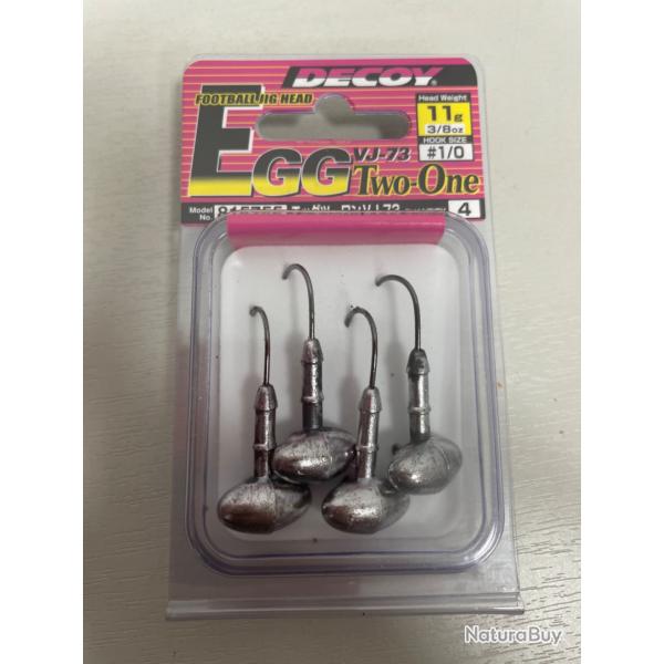 !! NEUF !! T�TE PLOMB�E DECOY VJ-73 3/8oz 1/0 11gr