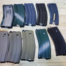 Lots de 10 chargeur co2 pour m4/ar15/scar/hk416 airsoft