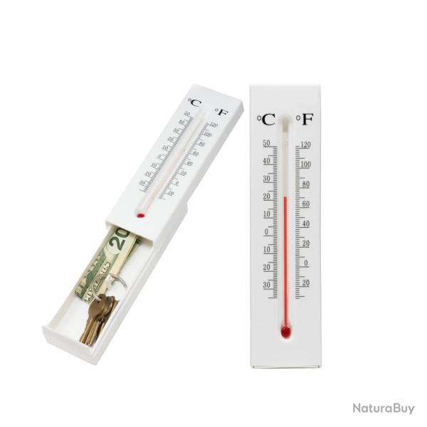 Thermom�tre Cachette Secr�te Compartiment Secret pour Cl�s Billets Pi�ces Bijoux