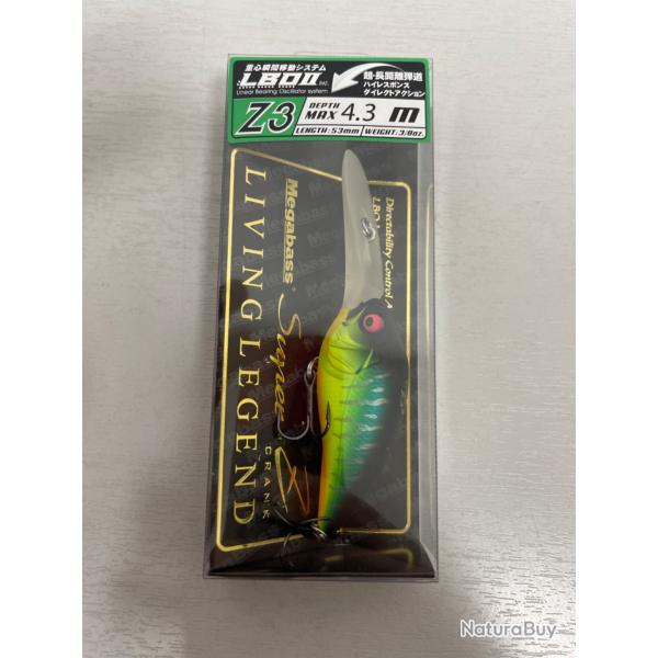 !! NEUF !! LEURRE MAGABASS SUPER Z Z3 col MAT TIGER