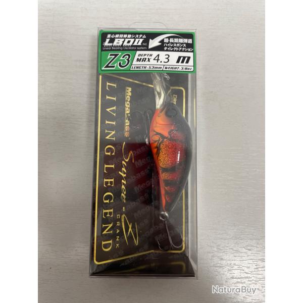 !! NEUF !! LEURRE MAGABASS SUPER Z Z3 col WILD CRAW