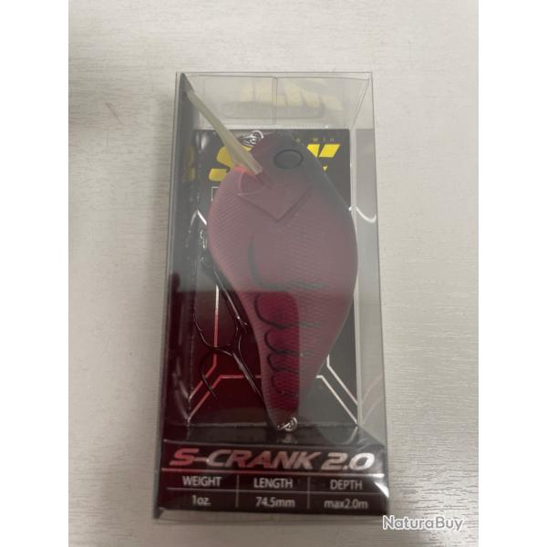 !! NEUF !! LEURRE MEGABASS S-CRANK 2.0 ISA COL FIRE CRAW