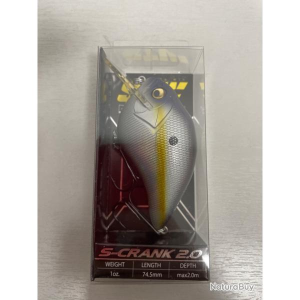 !! NEUF !! LEURRE MEGABASS S-CRANK 2.0 ISA COL MEGABASS SEXY SHAD