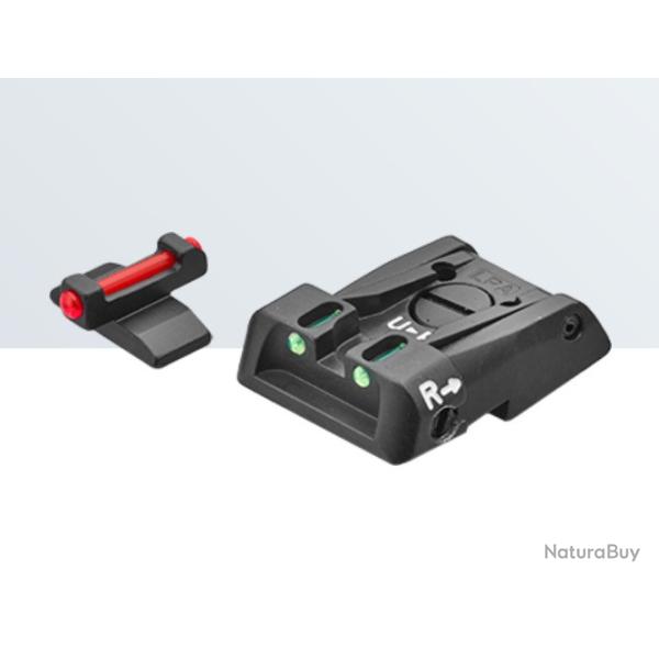 Set de mire LPA pour Beretta 92X Performance (no Centurion, Compact RDO, RDO) - feuille F/O