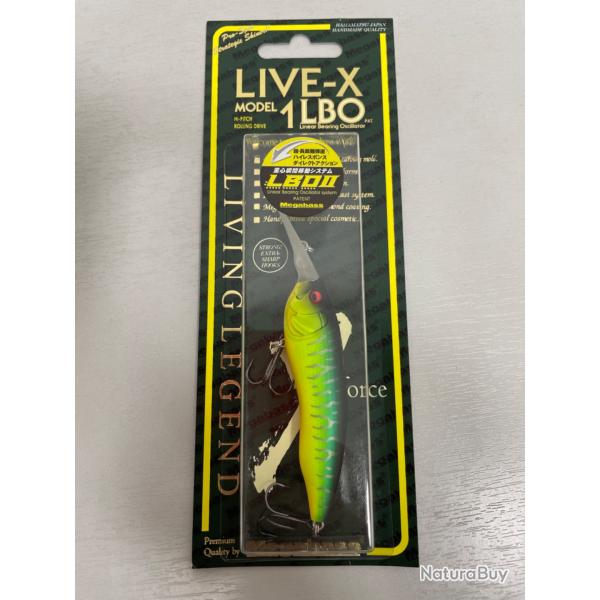 !! NEUF !! LEURRE MEGABASS LIVE-X1 col MAT TIGER