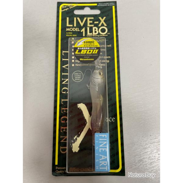 !! NEUF !! LEURRE MEGABASS LIVE-X1 col FA GHOST WAKASAGI