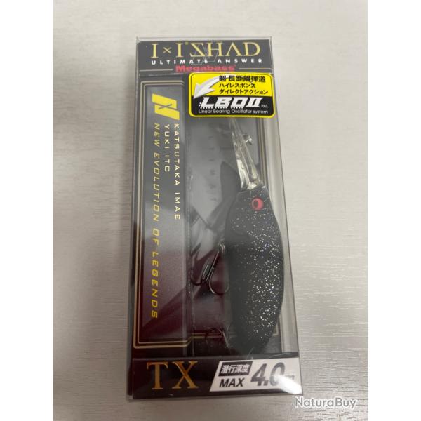 !! NEUF !! LEURRE MEGABASS IXI SHAD TX COL BLACK HOLE