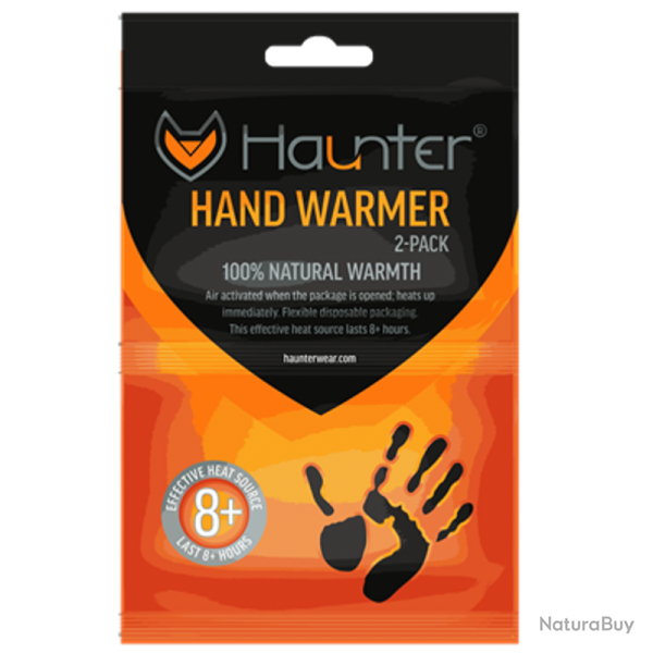 CHAUFFERETTES OU CHAUFFE-MAINS JETABLES HAUNTER - LOT DE 2
