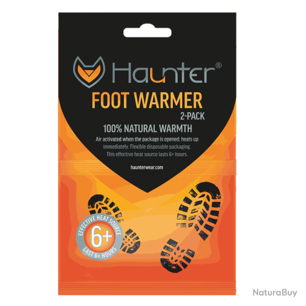 CHAUFFERETTES OU CHAUFFE-PIEDS JETABLES HAUNTER - LOT DE 2