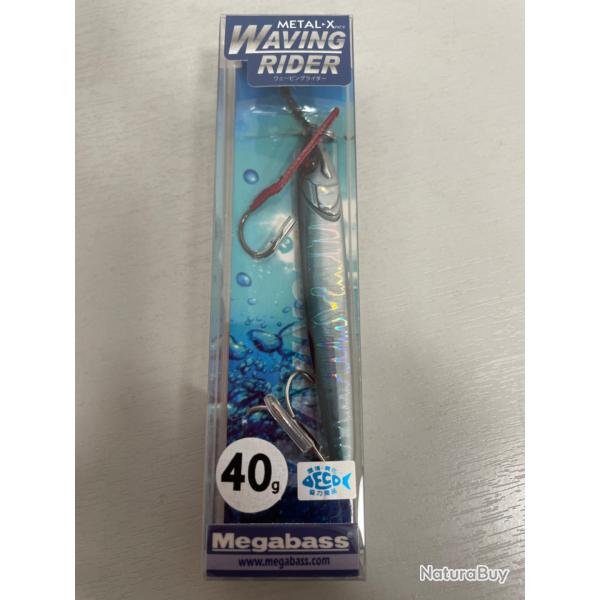 !! NEUF !! JIG MEGABASS M�TAL X WAVINGRIDER 40gr col G SEGURO IWASHI