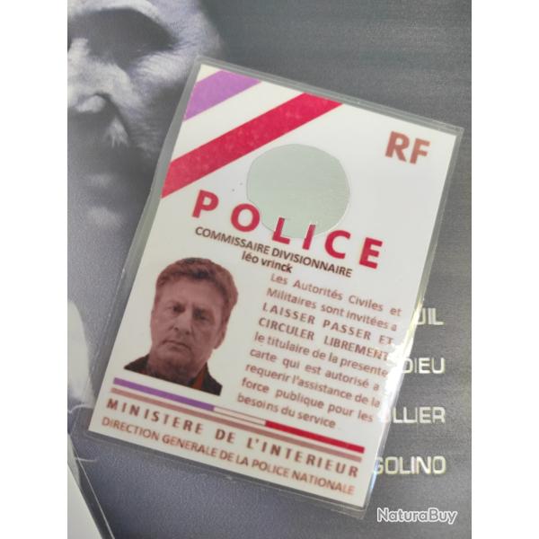 Carte de police nationale du commissaire vrinks
