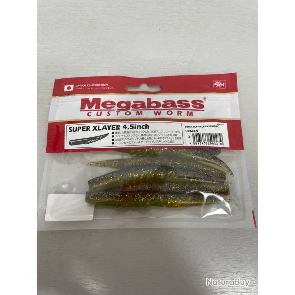 !! NEUF !! LEURRE MEGABASS SUPER X LAYER 4.5'� col URAKEN