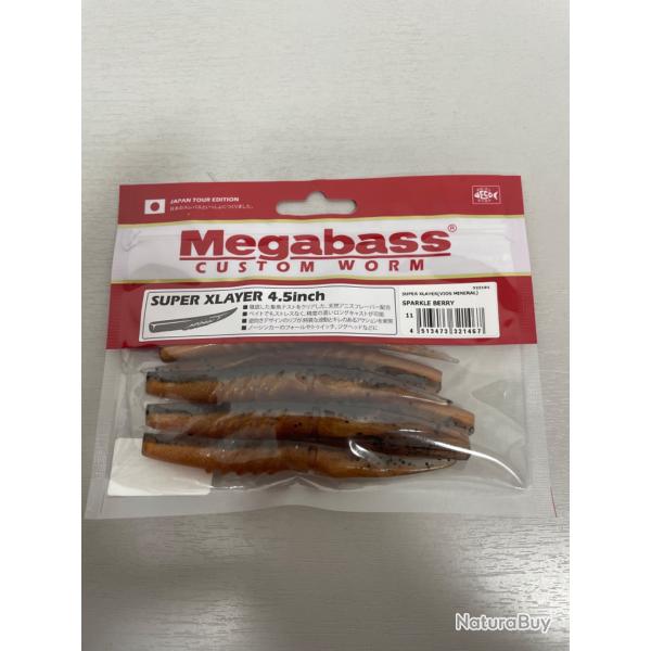 !! NEUF !! LEURRE MEGABASS SUPER X LAYER 4.5'� col SPARKLE BERRY